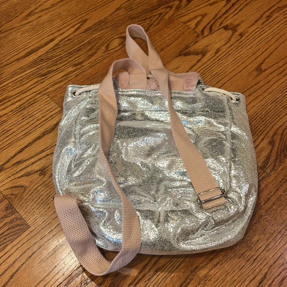 Zara Girl’s Sparkle Fuzzy Backpack